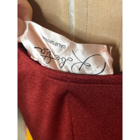 1970s ROBERTA CALIFORNIA Empire Waist DISCO Dress W/Adjustable Waist Straps. S-M - Picture 9 of 9